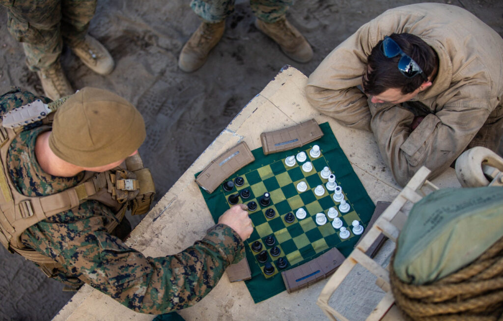 Marine Expeditionary Force, play a game of chess